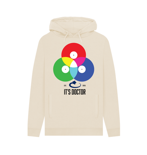 Oat Printed Hoody Front