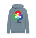 Stone Blue Printed Hoody Front