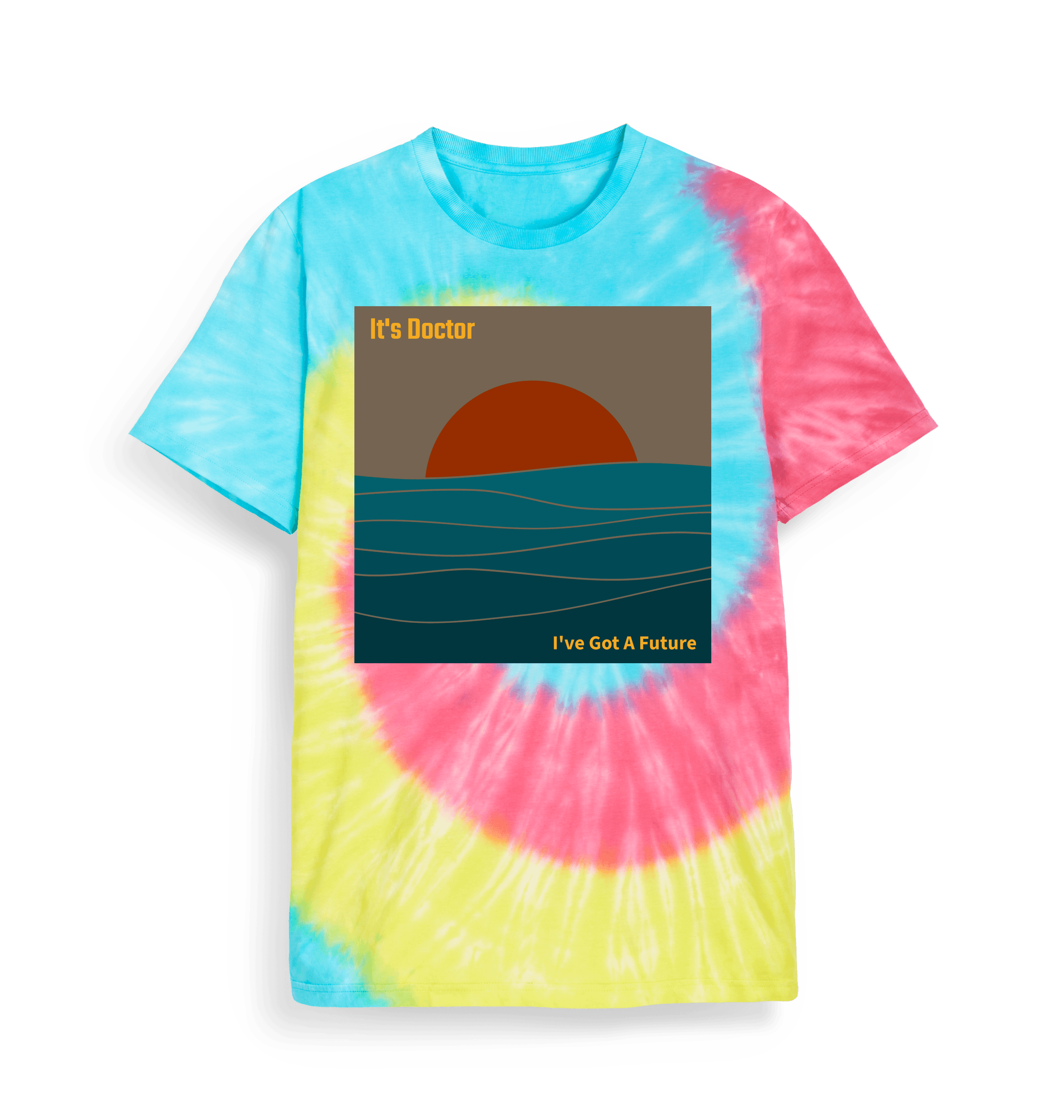 Tie Dye Printed T-shirt Front