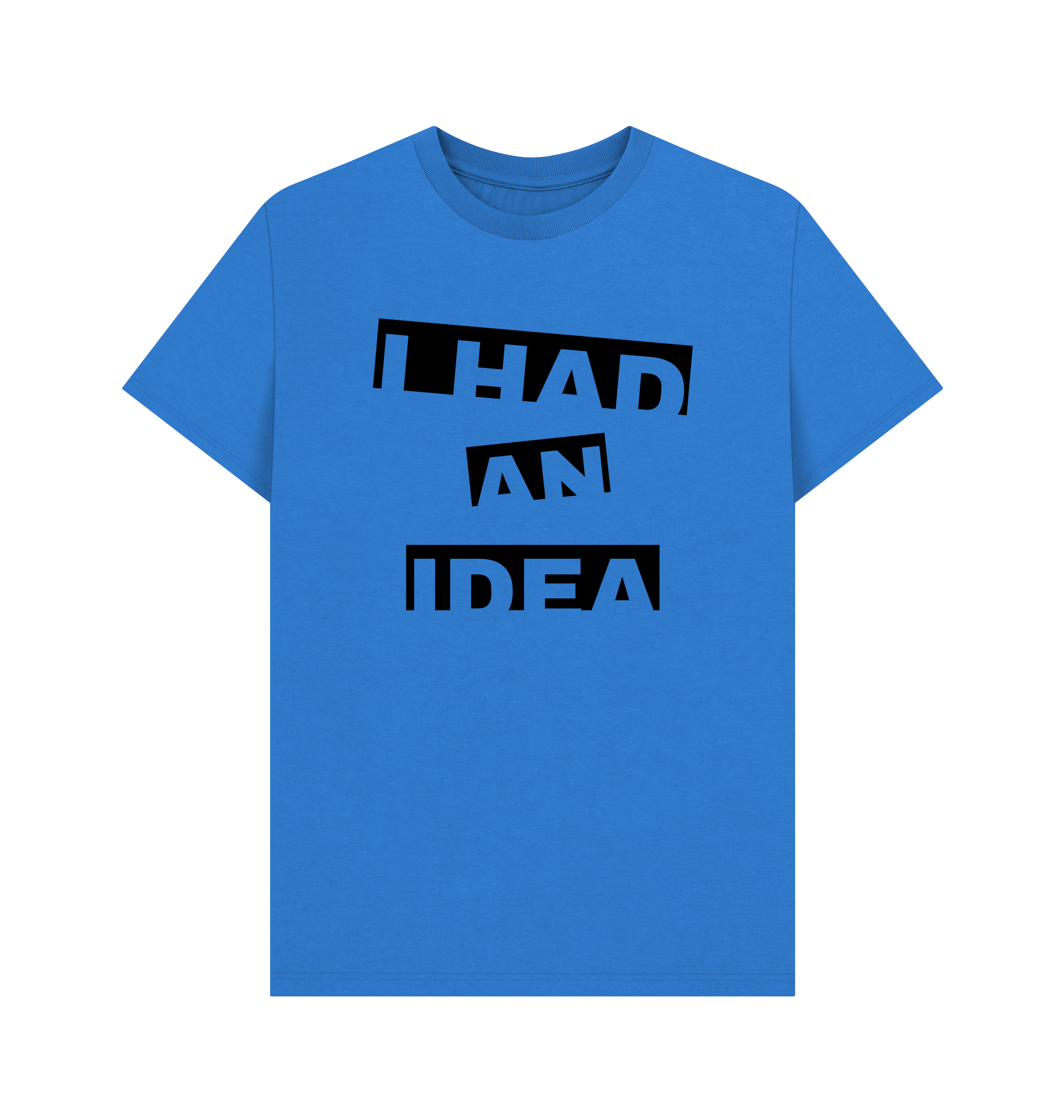 Bright Blue Printed T-shirt Front