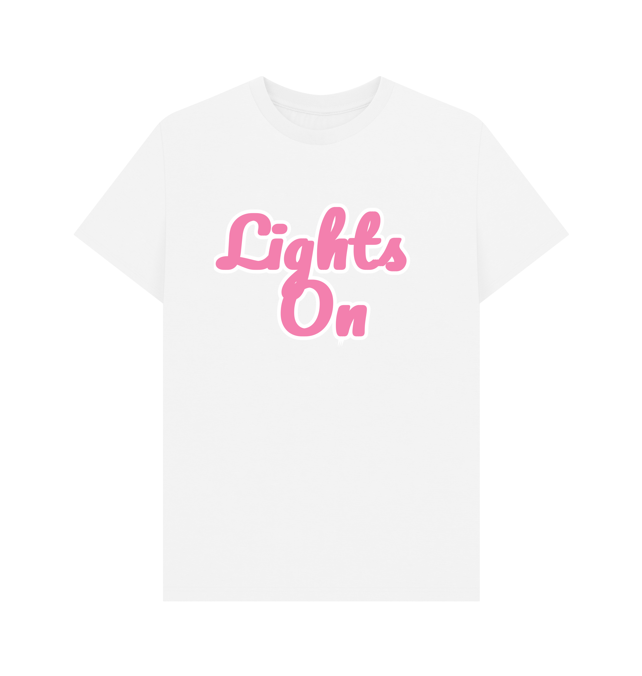 White Printed T-shirt Front