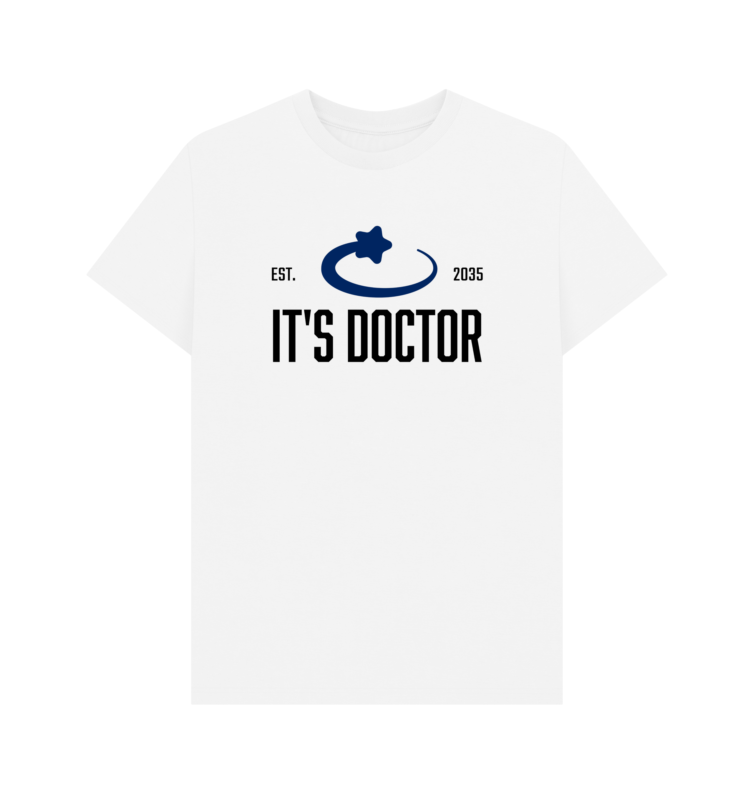 White Printed T-shirt Front