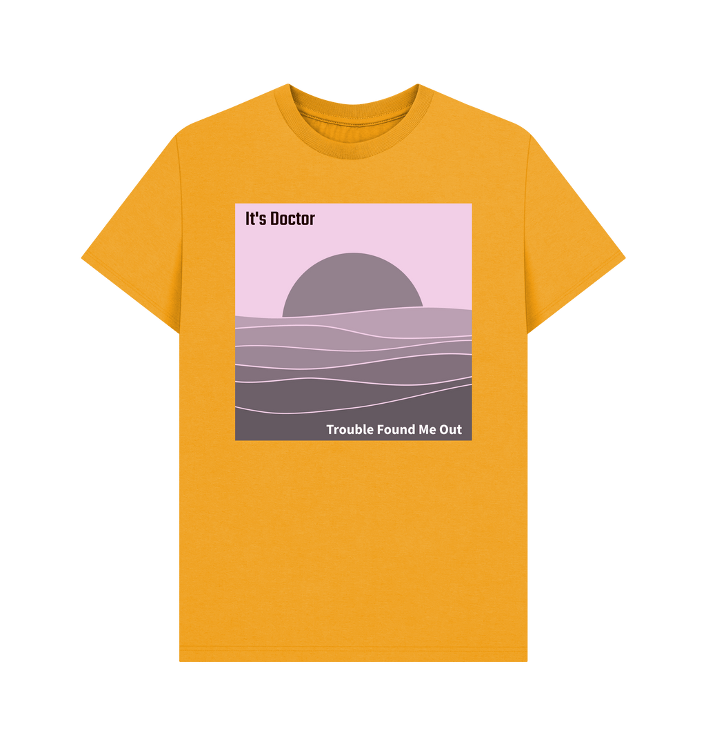 Mustard Printed T-shirt Front