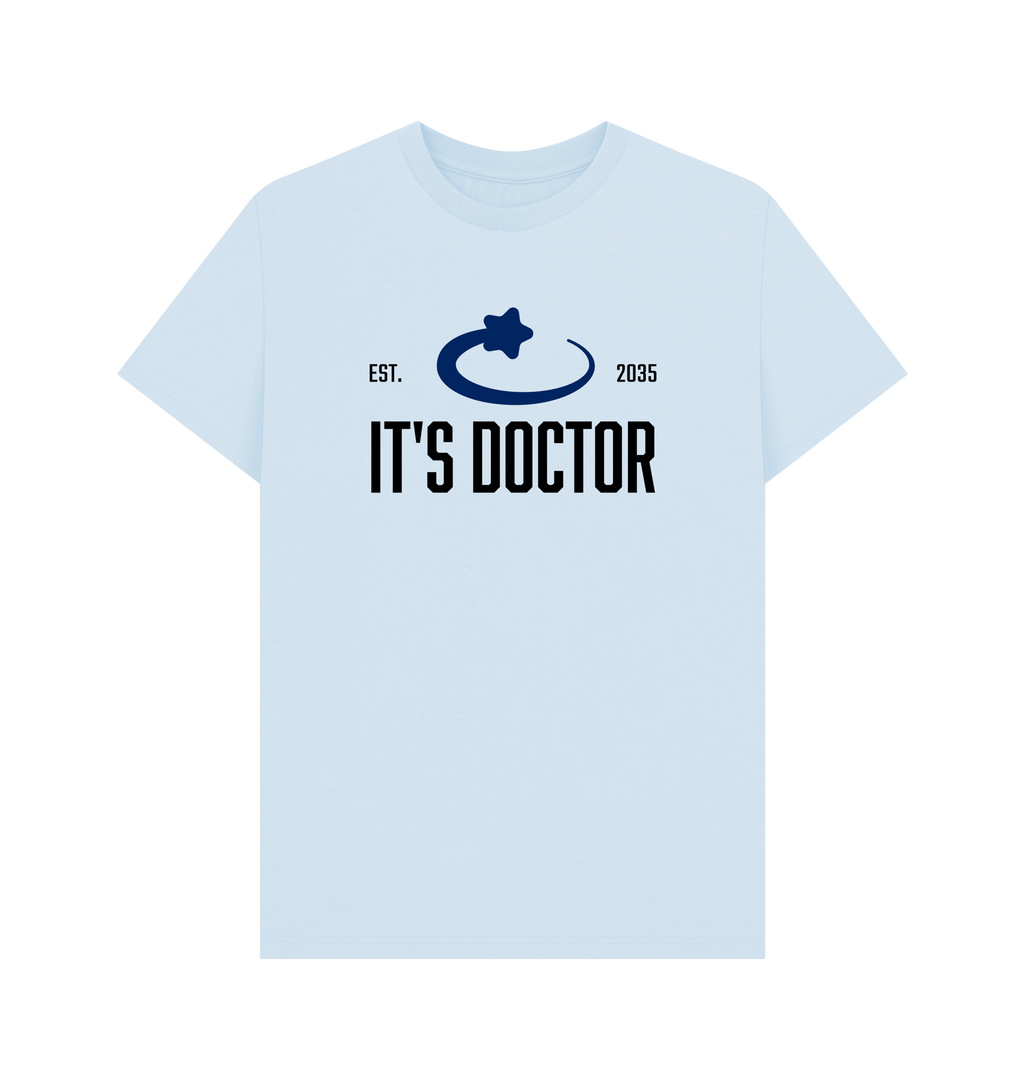 Sky Blue Printed T-shirt Front