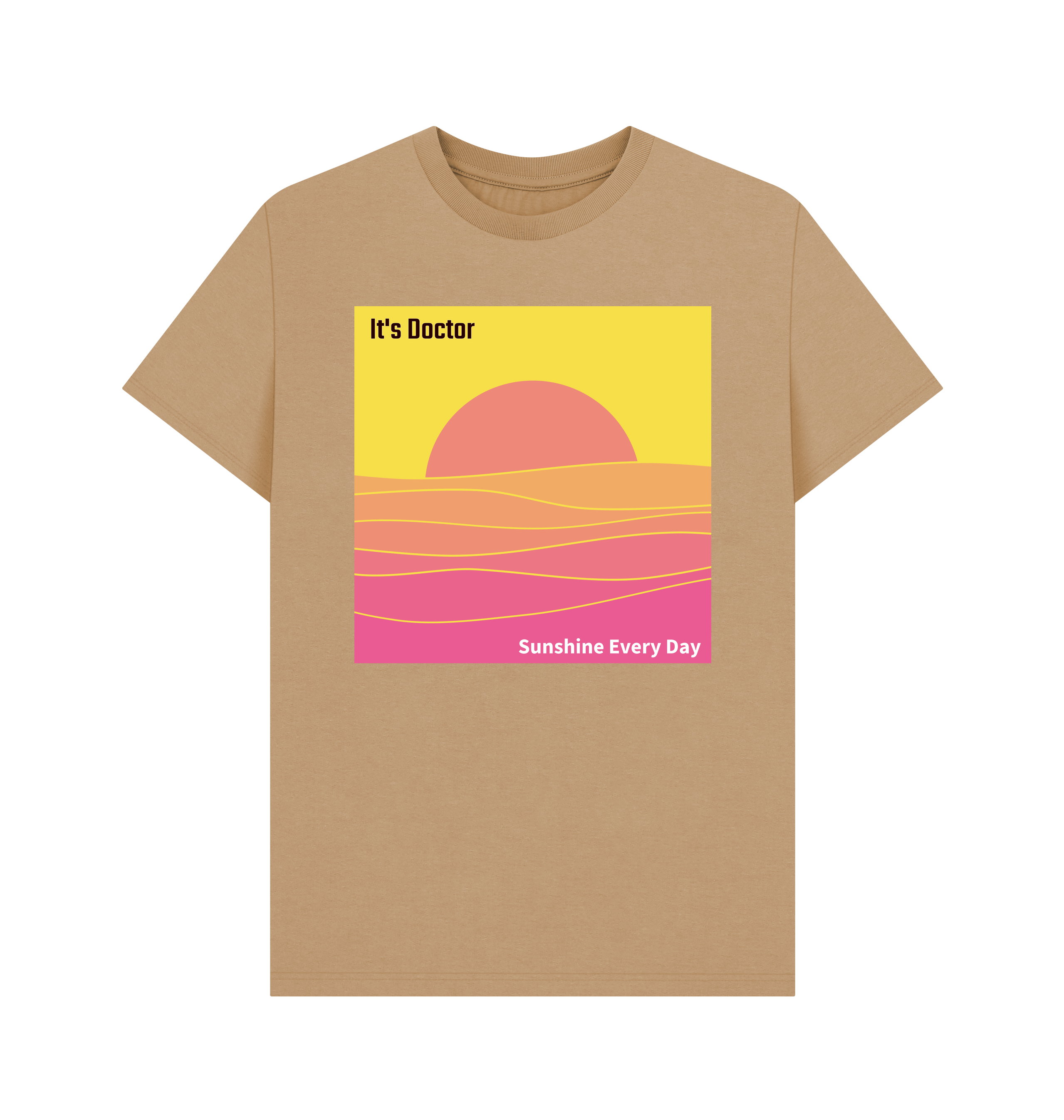 Sand Printed T-shirt Front