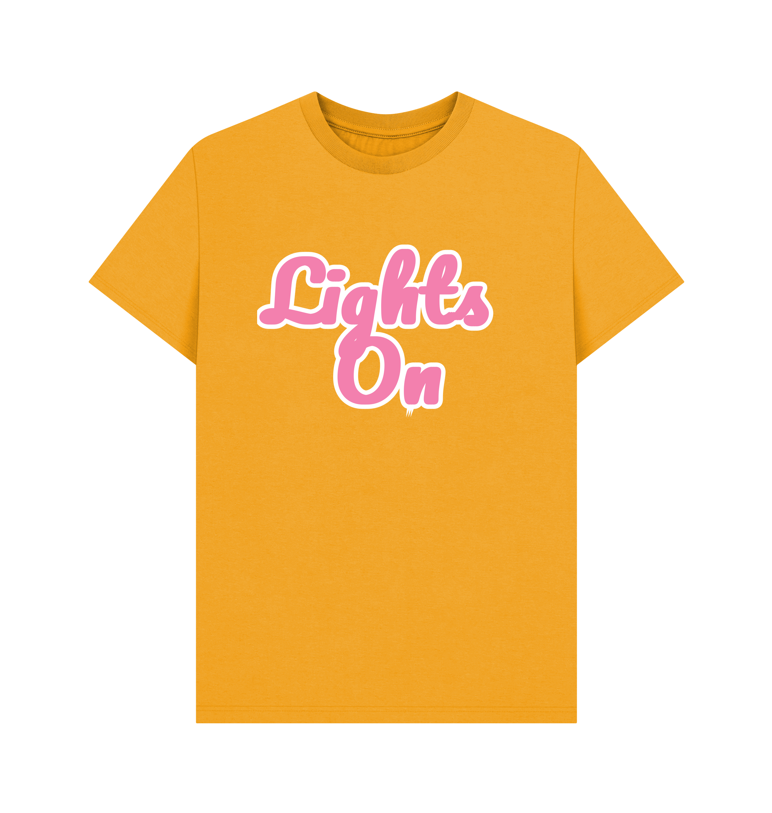 Mustard Printed T-shirt Front