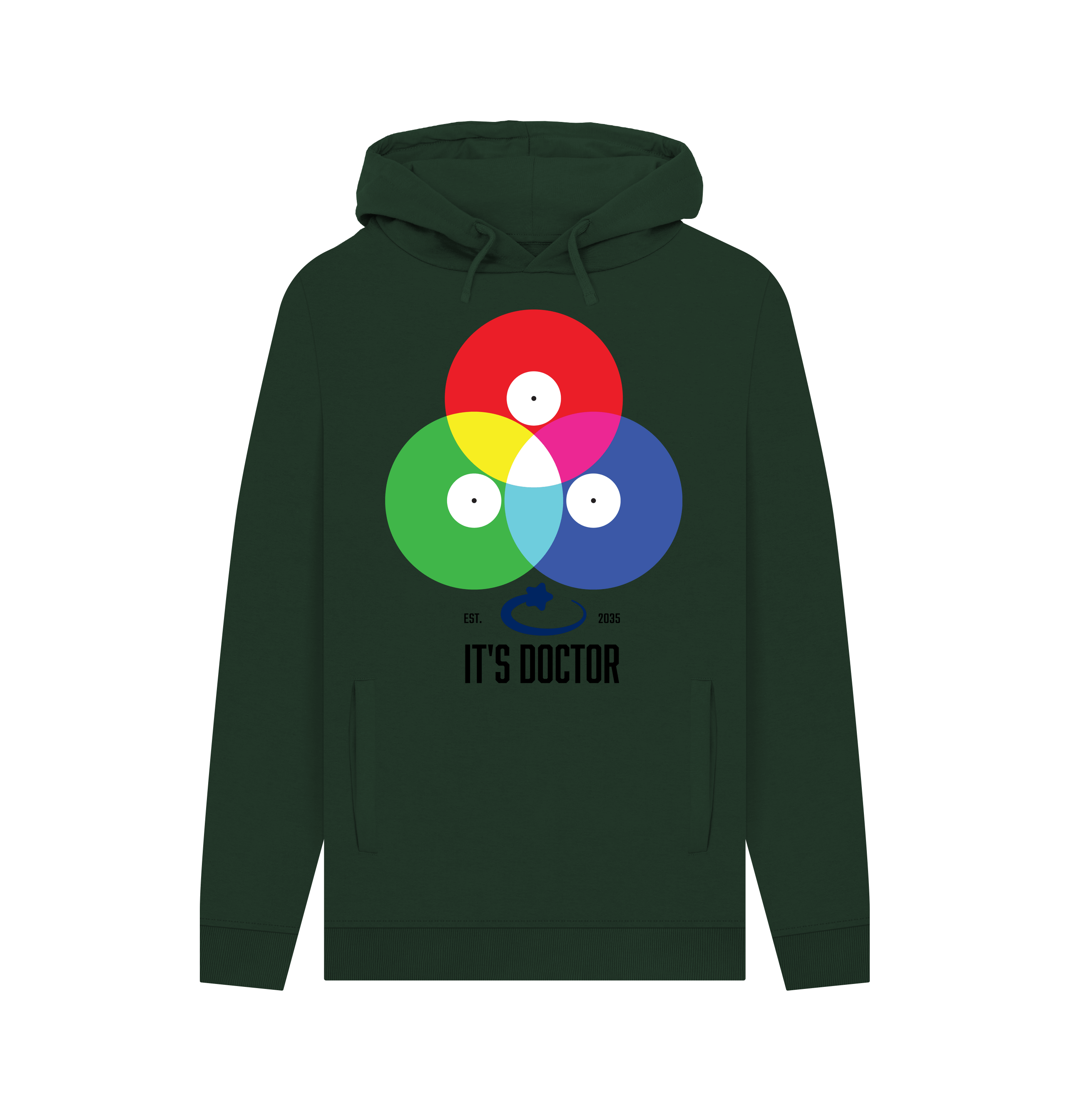 Evergreen Printed Hoody Front