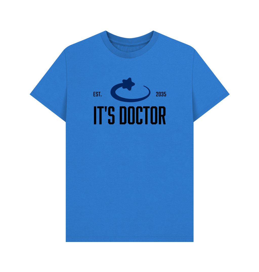 Bright Blue Printed T-shirt Front