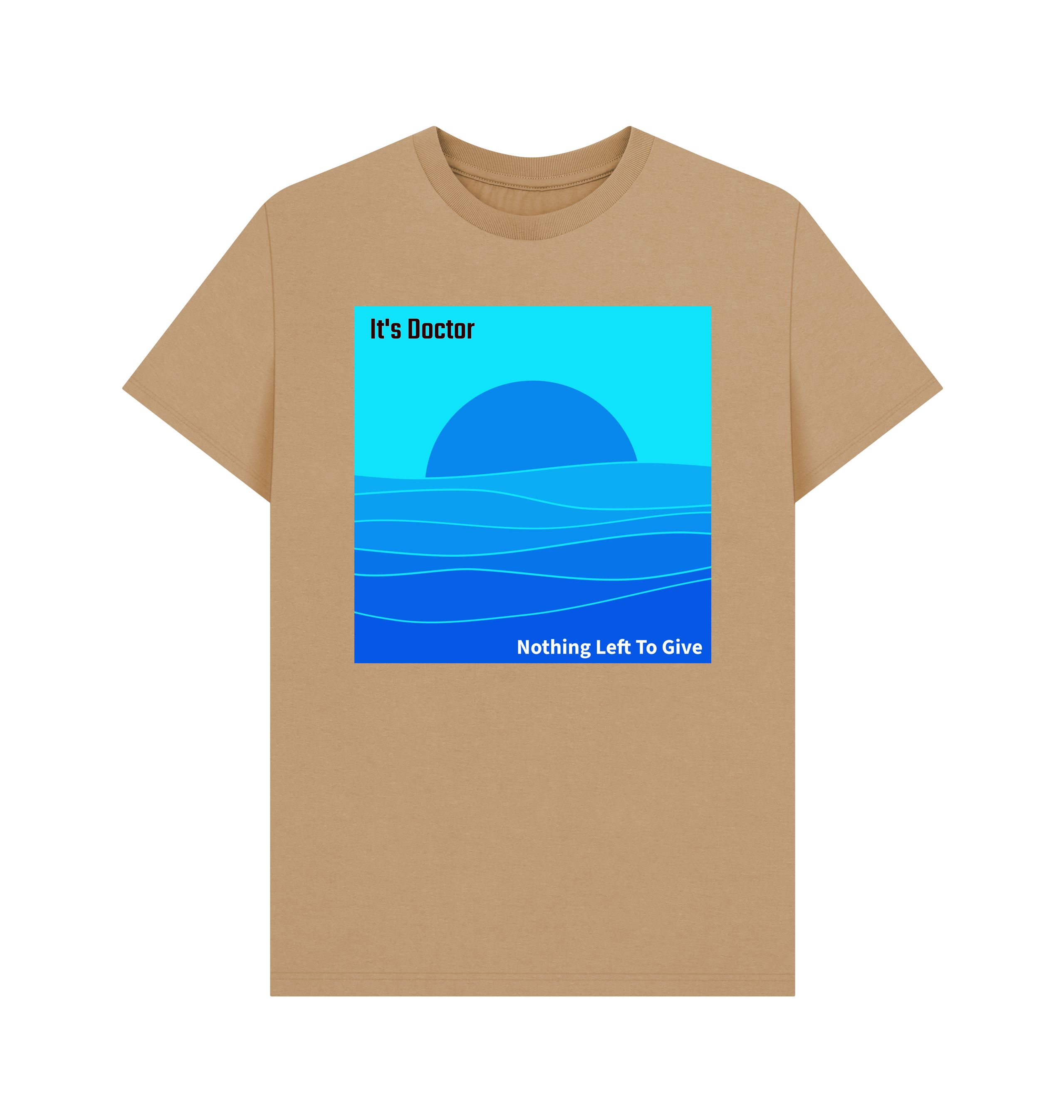 Sand Printed T-shirt Front