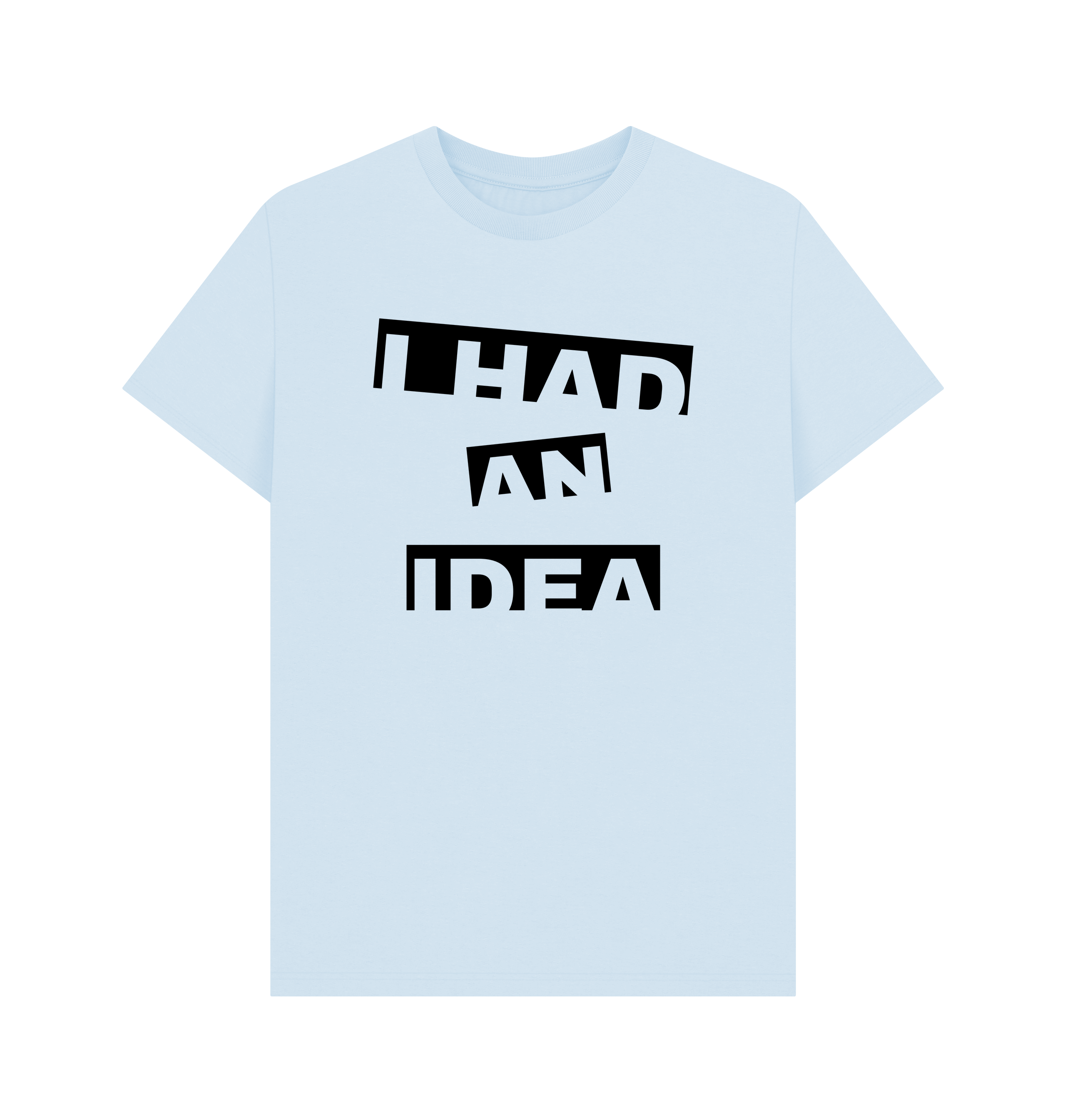 Sky Blue Printed T-shirt Front