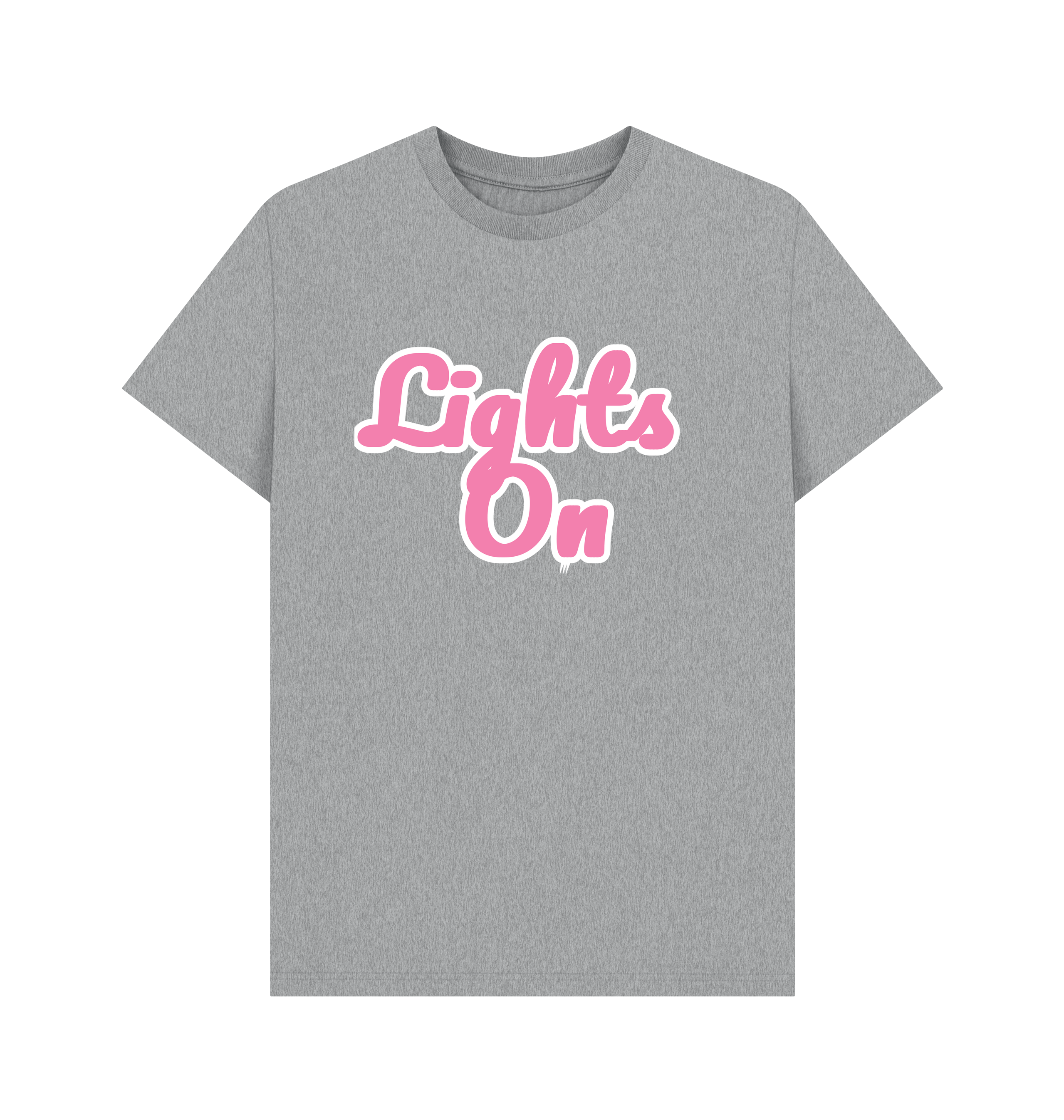 Athletic Grey Printed T-shirt Front