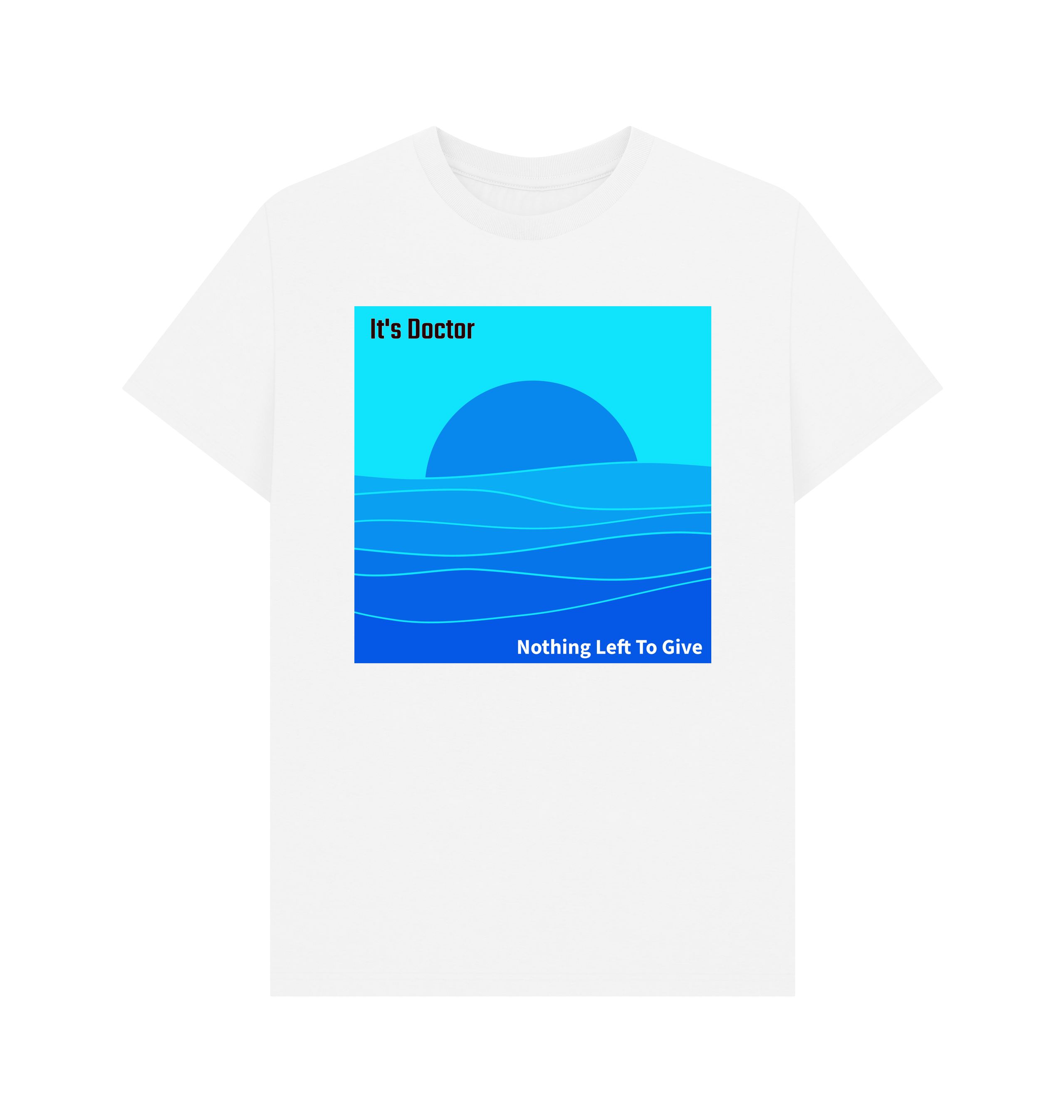White Printed T-shirt Front