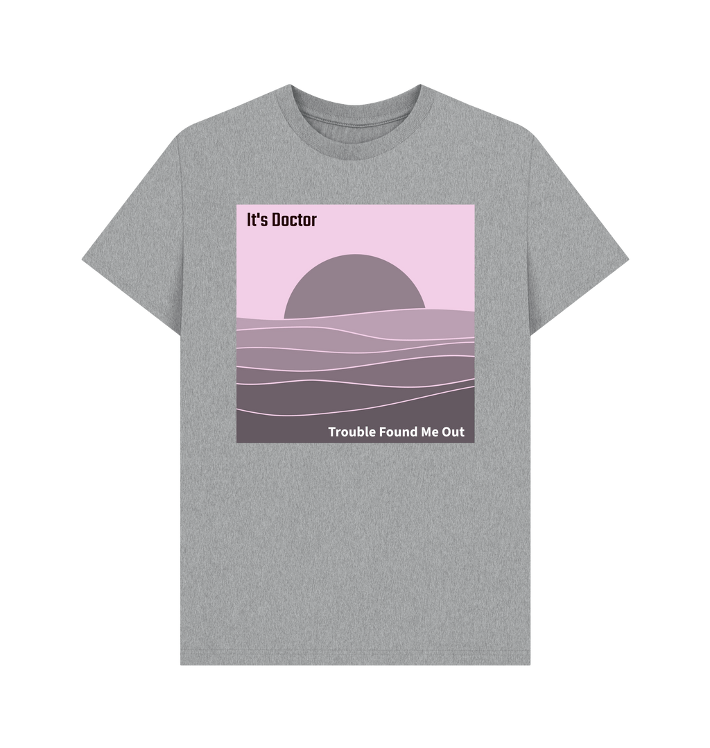 Athletic Grey Printed T-shirt Front