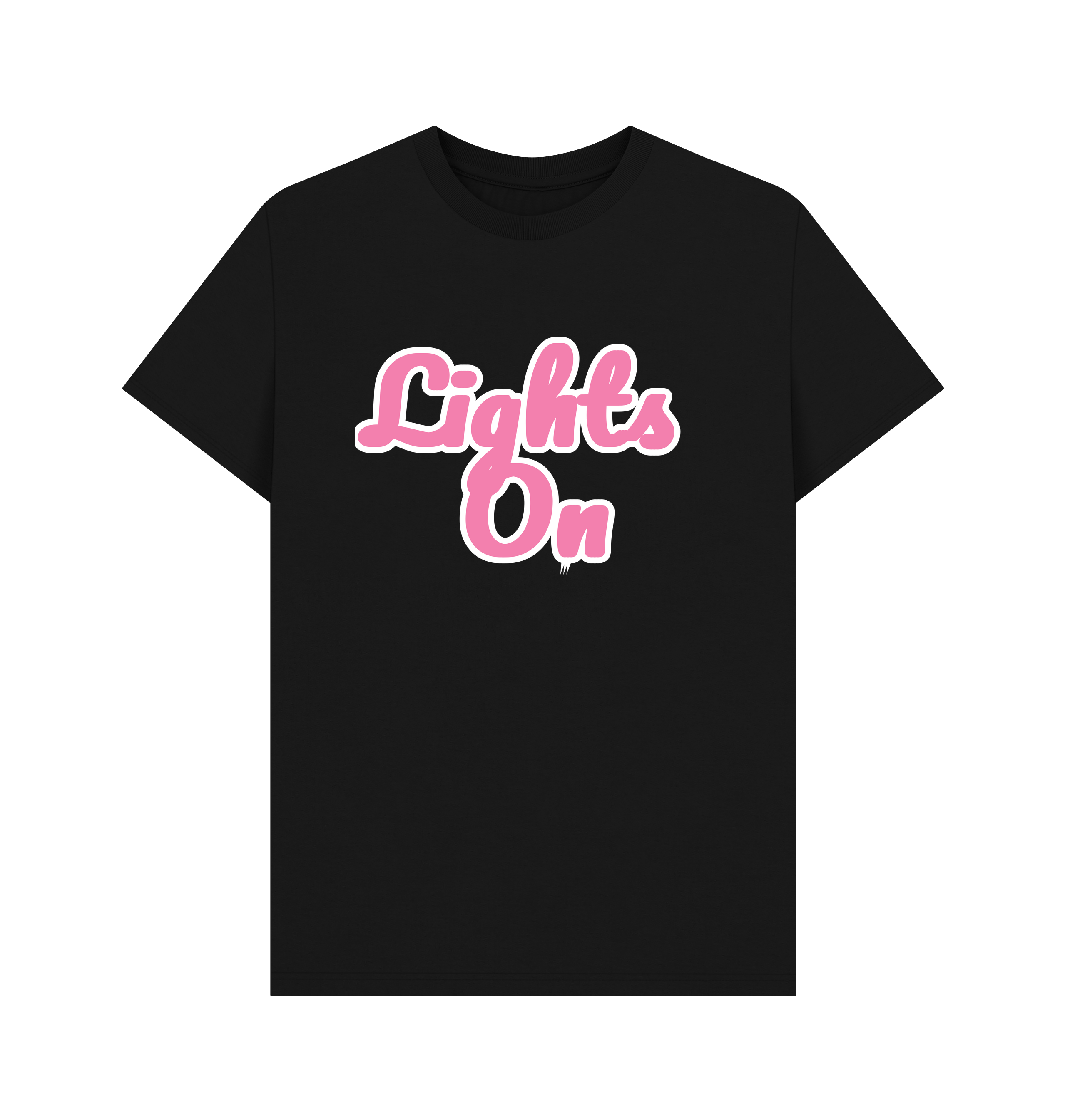 Black Printed T-shirt Front