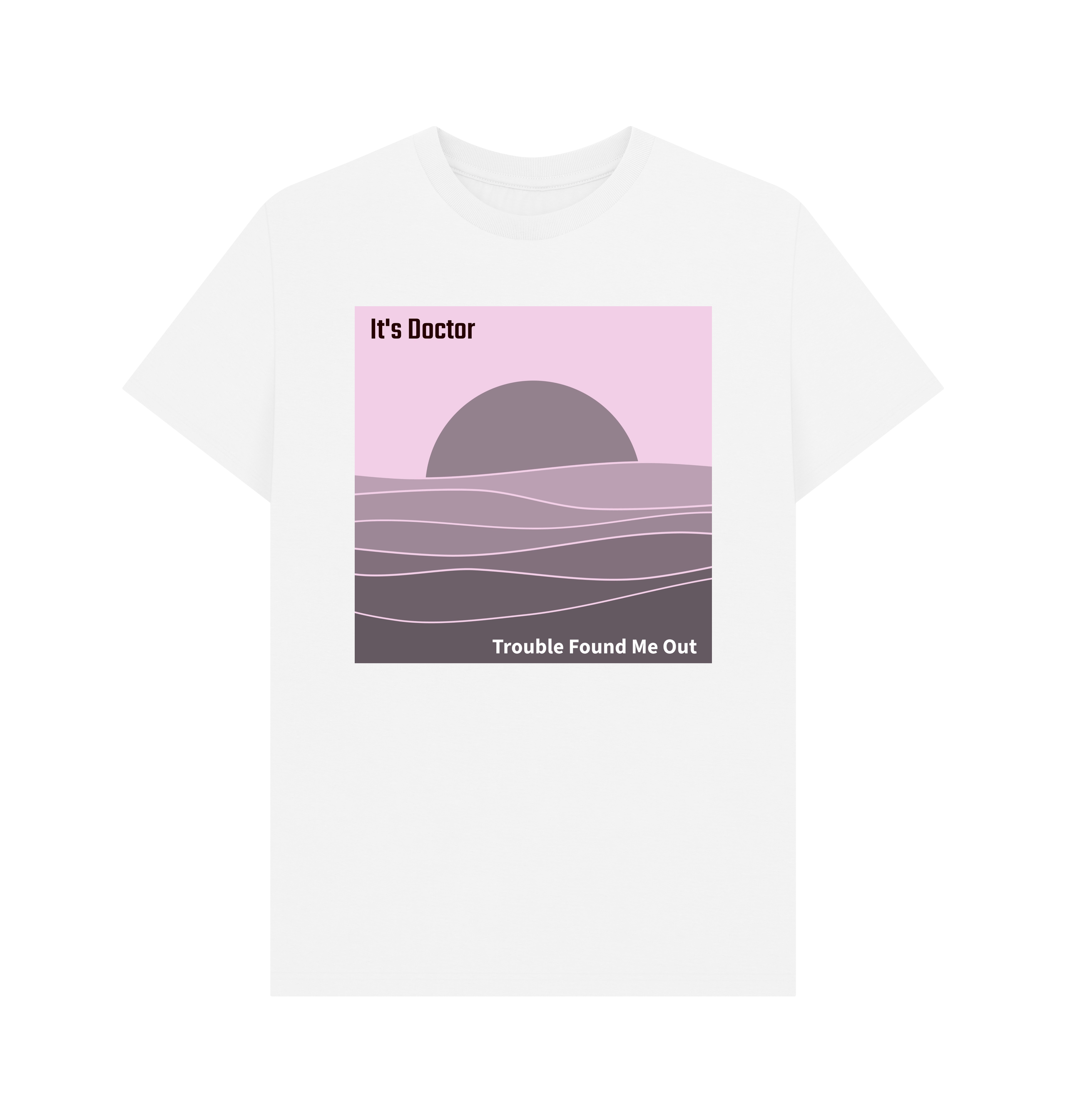 White Printed T-shirt Front
