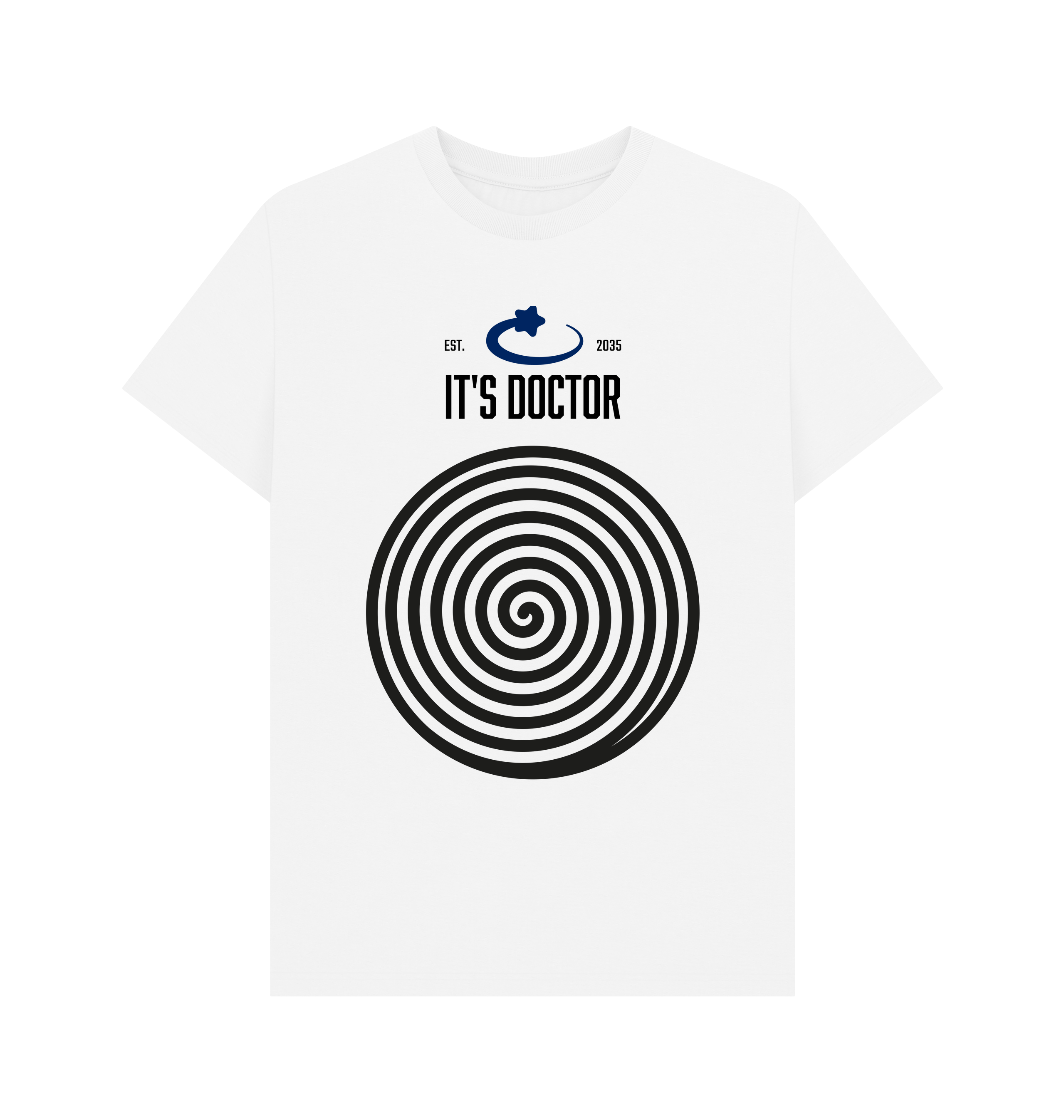 White Printed T-shirt Front
